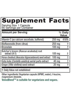 , VeinoBlend, Vein Support, Vegan, 90 Capsules