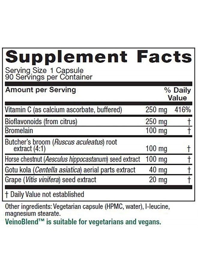 Vitanica - , VeinoBlend, Vein Support, Vegan, 90 Capsules - Image 1