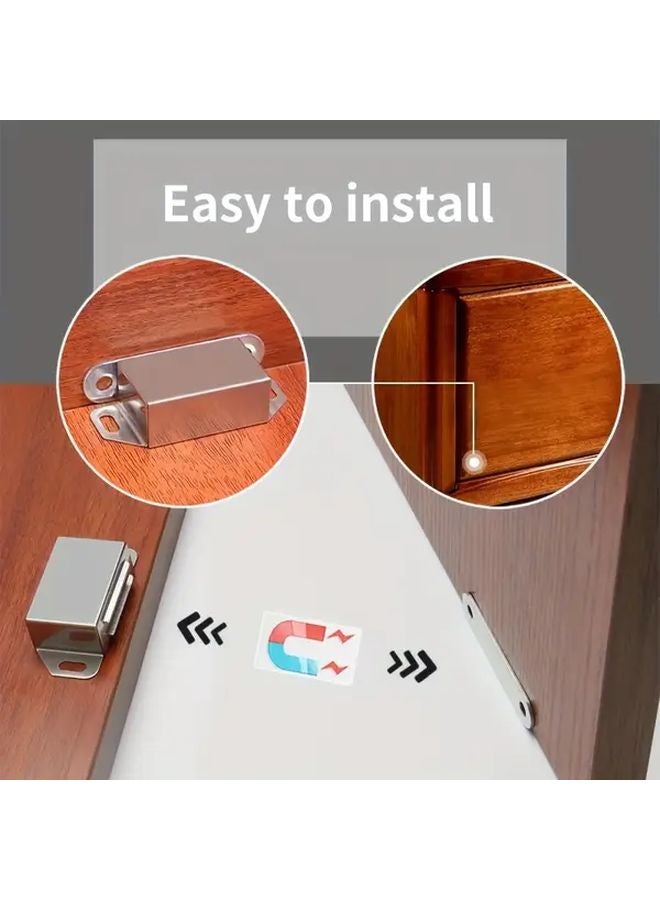 8pcs Magnetic Door Snap Cabinet Closer Tool Free Installation Modern Accessory - Image 5
