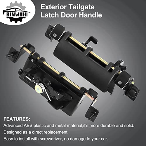BINWUHI Tailgate Liftgate Handle Rear Hatch Latch Door Handle Compatible with 1998-2003 Toyota Sienna, 2001-2007 Toyota Sequoia, Replaces OE 69090-08010, 69090-0C080, 79600 - Image 5