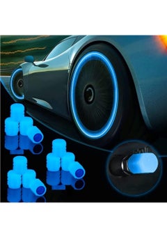 RATSAW 12PCS Car Tire Valve Caps Glow in The Dark Air Caps Cover for Car Truck SUV Motorcycles Bike  - Image 1