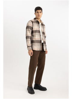 Man Straight Fit Woven Trousers