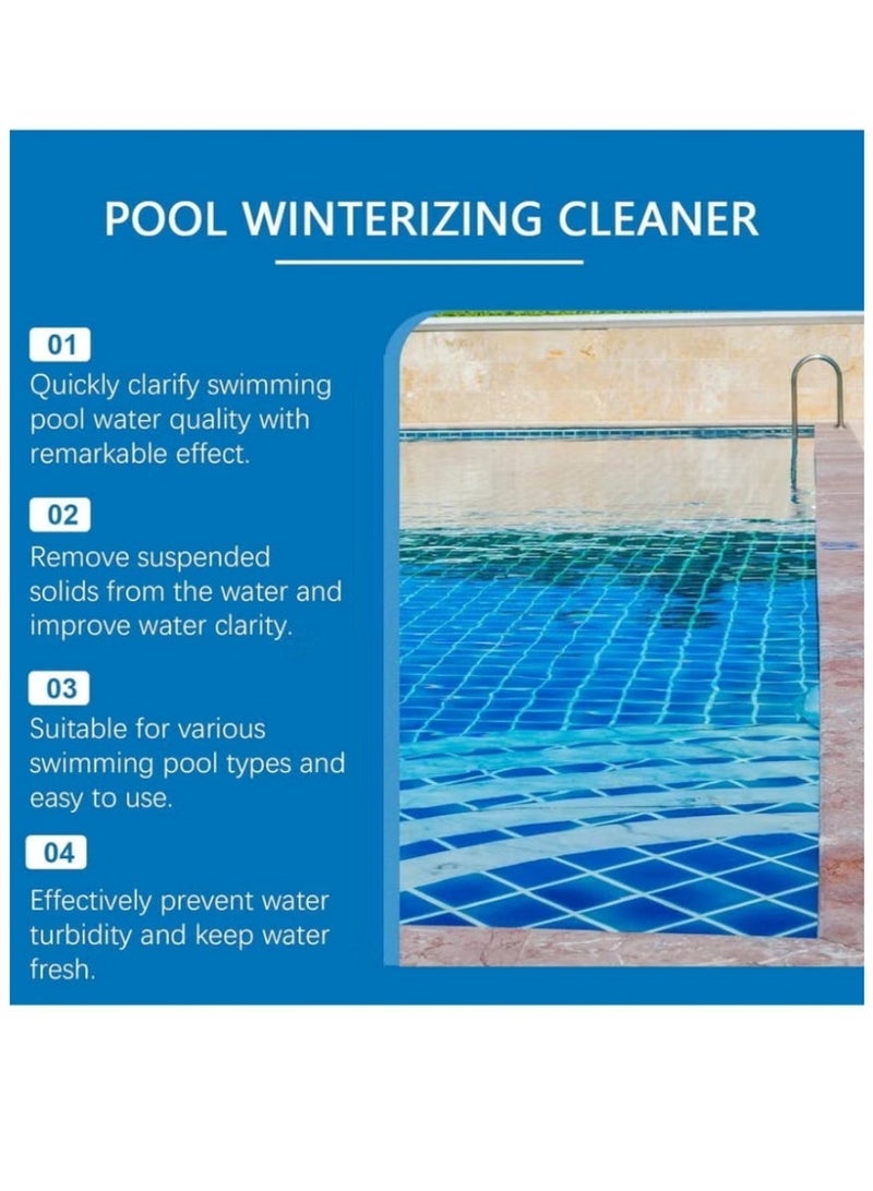 HOZONEX 100ml Pool Water Clarifier Fast Acting Water Treatment Cleaner for Above Ground Inground Outdoor Backyard Swimming Pools Reduces Cloudy Water Supports Filter Performance Suitable for All Seasons Ideal for Winter Pool Care - Image 5
