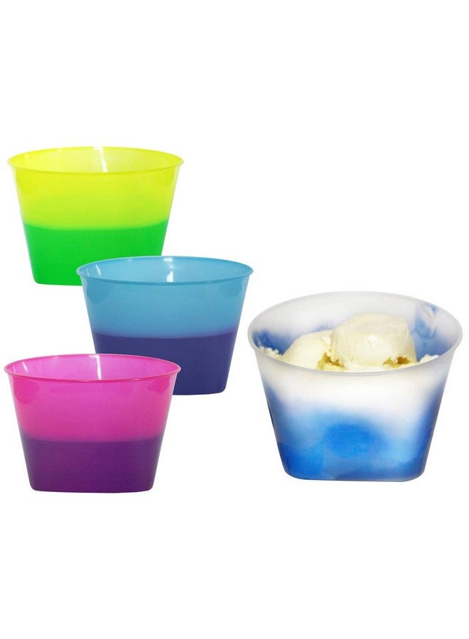 AAkron Color Changing Mood Bowl - perfect for ice cream, reacts to ice cold temperatures and changes from one vivid color to another, Set of 8, Assorted Colors- MADE IN USA - Image 4