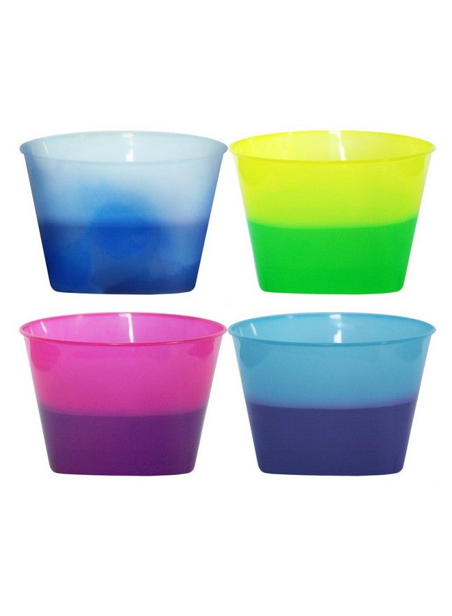 AAkron Color Changing Mood Bowl - perfect for ice cream, reacts to ice cold temperatures and changes from one vivid color to another, Set of 8, Assorted Colors- MADE IN USA - Image 1