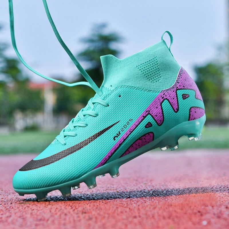 Joint 2024C Luo New Adult Children'S Football Shoes Boys Spike Students Ag Broken Nail Grass - Image 2