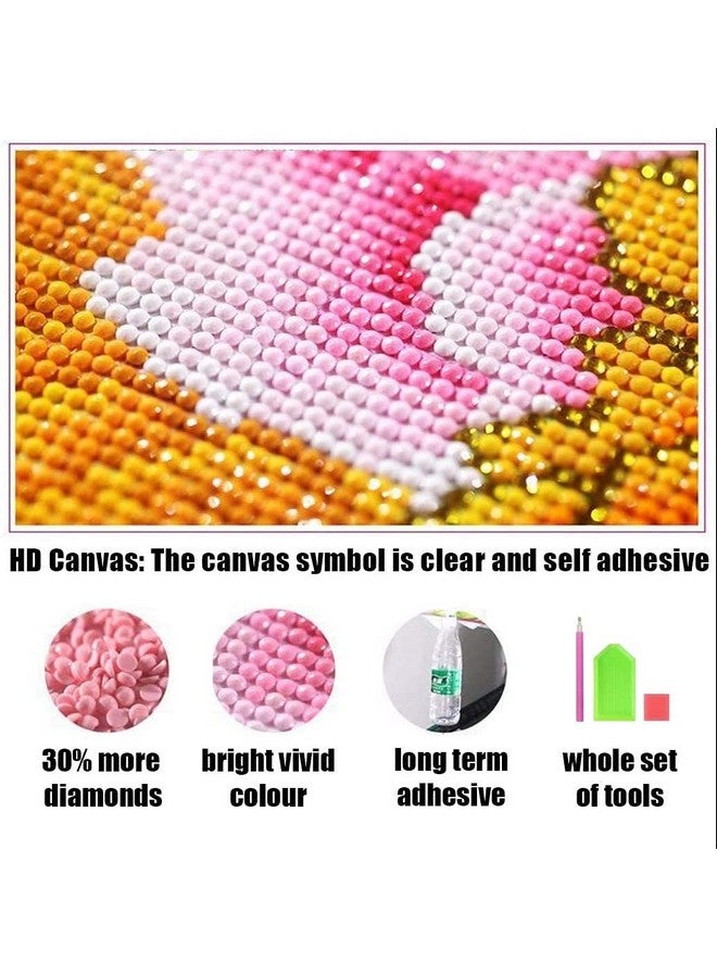 HASTHIP® 5D Diamond Painting Kit, 40 * 50cm Full Drill Diamond Painting Rhinestone Embroidery Pictures for Adults Kids Relaxation and Home Wall Decor (Multi-Color 4) - Image 4