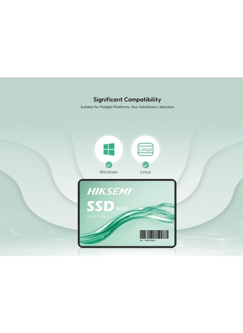 HIKSEMI Hikvision HIKSEMI WAVE(S) SATA SSD Solid State Drive 2.5 Inch Sata3-1024GB Up to 550MB/s,Internal Solid State Drive for Desktop Laptop Computer KSA Virsion  - Image 4