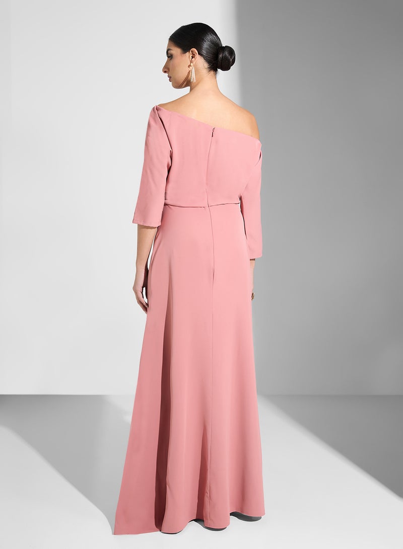 ايرا فستان بكتف مكشوف وطبعات زهور - Image 2