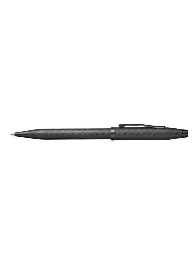 Cross Century II Ballpoint Pen with Modern Sandblasted Monochromatic black micro-knurl texture Barrel and Matte black PVD appointments - Image 4