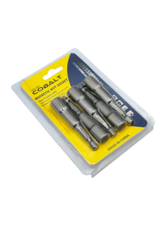 COBALT 8mm Magnetic Nut Driver Socket Bit, 1/4 Inch Hex Shank Magnetic Nut Setter, Quick Change Drill Socket Adapter for Cordless Drills, Impact Drivers, Screwdrivers and DIY Projects - Image 3