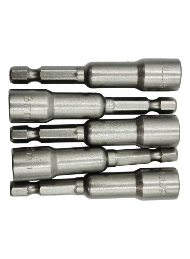 COBALT 8mm Magnetic Nut Driver Socket Bit, 1/4 Inch Hex Shank Magnetic Nut Setter, Quick Change Drill Socket Adapter for Cordless Drills, Impact Drivers, Screwdrivers and DIY Projects - Image 2