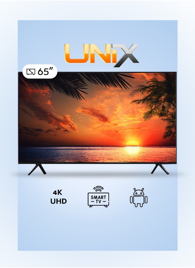 يونيكس - شاشة سمارت - 65 بوصة - 4K UHD - نظام اندرويد - UHD65STRA - Image 1