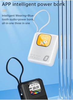 GS Power Bank 10000mAH|2.01 Inch Full Touch Screen|Bluetooth 5.3|Multi-Device Charging, JL7012 Chip|Amazing Speaker  - Image 4