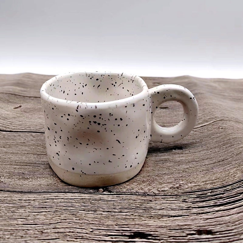 Splash ink Cup creative ins style big ear cup splash ink mug ceramic coffee cup breakfast milk cup water CupInkjet Cup-creamy-white Inkjet Cup-creamy-white