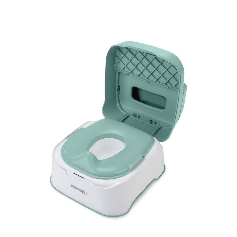 Ingenuity - Prepare to Potty 3-in-1 Potty Training System, Potty Seat, Topper & Stepstool, Ages 18–60 Months - Image 2