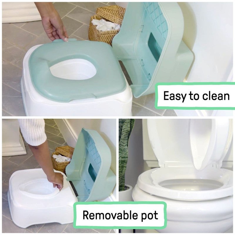 Ingenuity - Prepare to Potty 3-in-1 Potty Training System, Potty Seat, Topper & Stepstool, Ages 18–60 Months - Image 5
