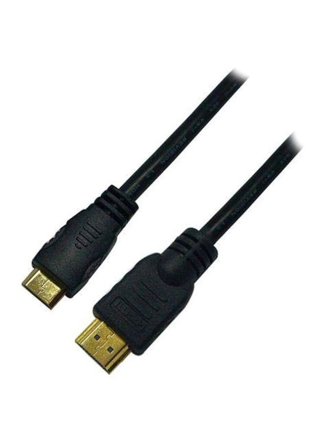 NIBEMINENT Micro USB To Mini HDMI Cable Black/Gold  - Image 1