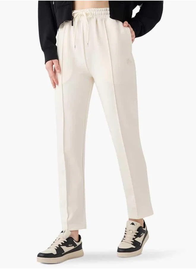 كابا Kappa Logo Pintuck Detail Track Pants with Pockets and Drawstring Closure