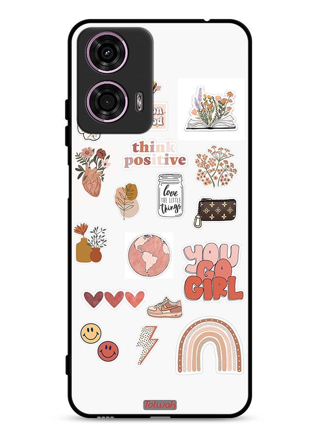 Tolwak Motorola Moto G24 4G Protective Case Cover You Go Girl - Image 1