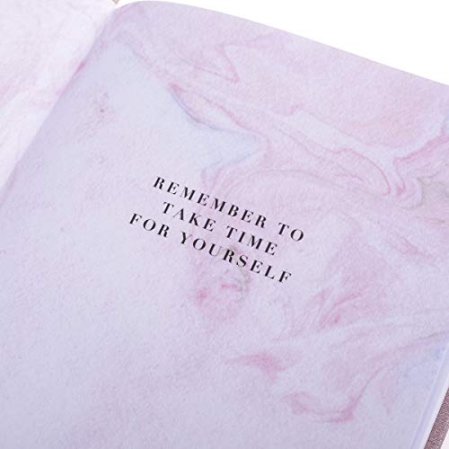 Graphique Self-Care Journal - Gratitude - 256 Pages - Weekly Quote & Daily Fill in Interiors - Hardbound Fabric Cover - Ribbon Marker (6" x 8") - Image 5
