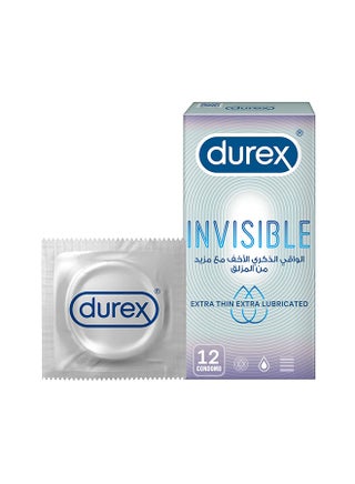 Invisible Extra Thin Lubricated Condoms