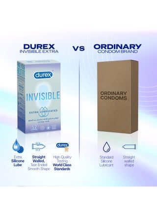 Invisible Extra Thin Lubricated Condoms