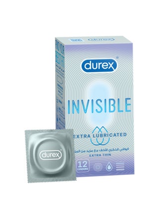 Invisible Extra Thin Lubricated Condoms