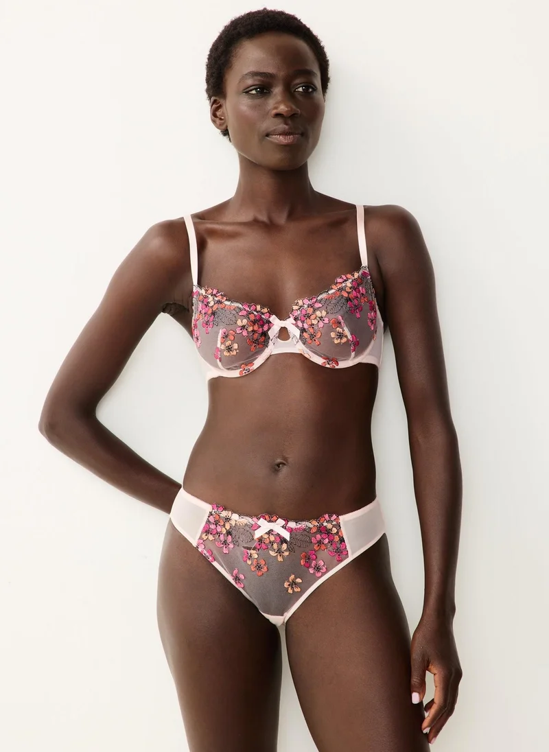 ماتلان Pink Floral Co Ord Mini Knickers