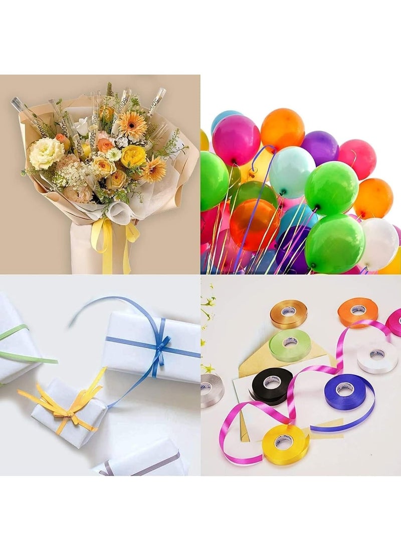 E Shopping E Shopping Golden, Black & Silver Curling Ribbons for Balloons for Birthday, Wedding Party Decorations(Set of 3 Ribbon Roll)  - Image 3