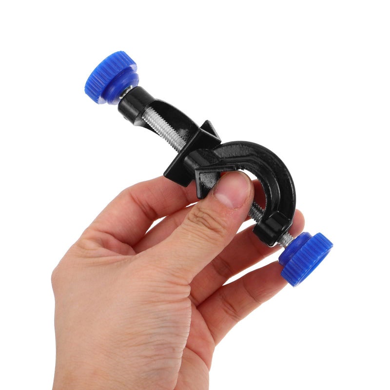 Large Aluminum Lab Rod Clamps 4pcs Dual Screw Tops Heavy Duty Retort Stand Clips - Image 5