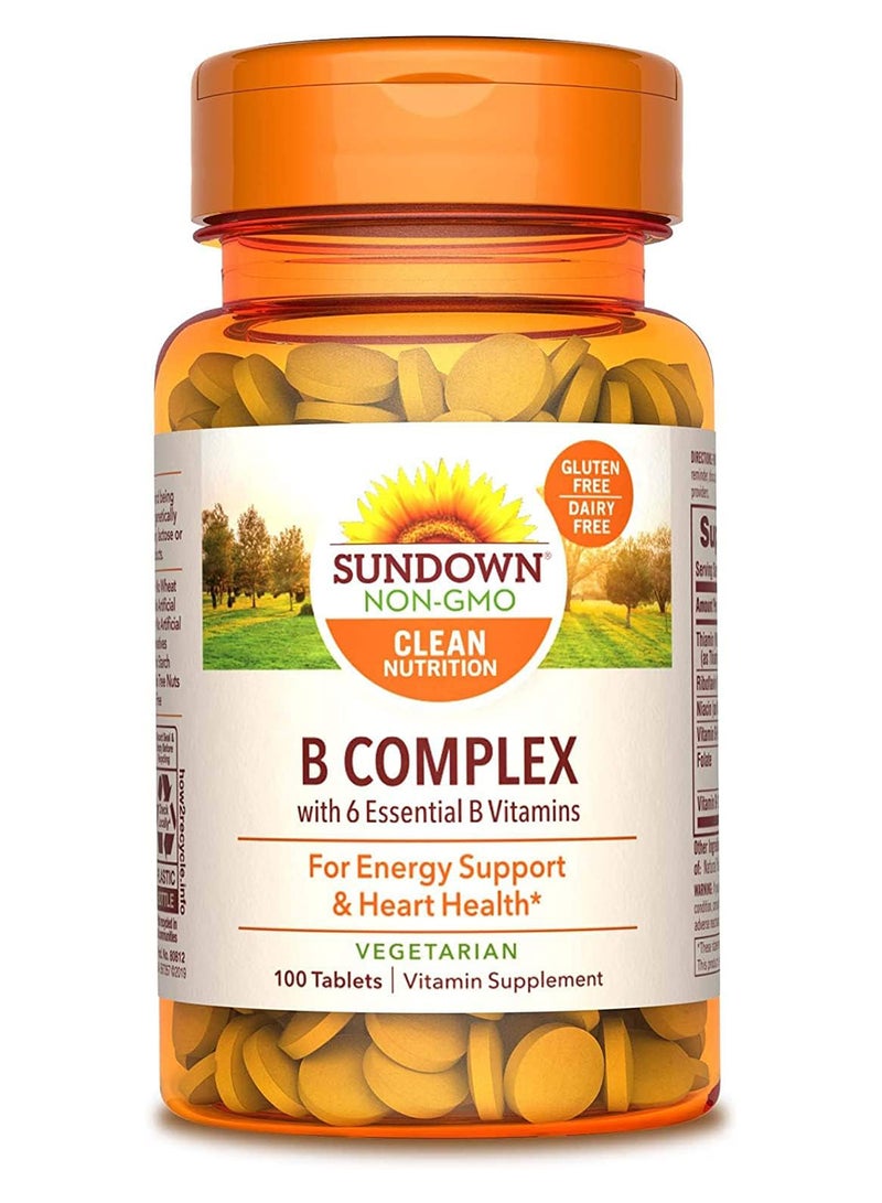 sundown Naturals Vitamin B Complex - 100 Tablets, Packaging May Vary - Image 1
