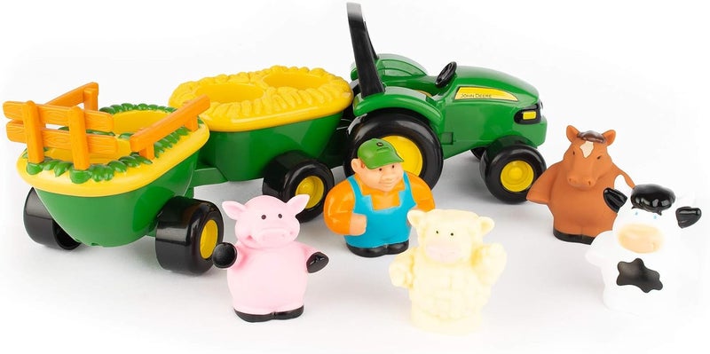 TOMY John Deere Animal Sounds Hayride Preschool Toy - Image 1