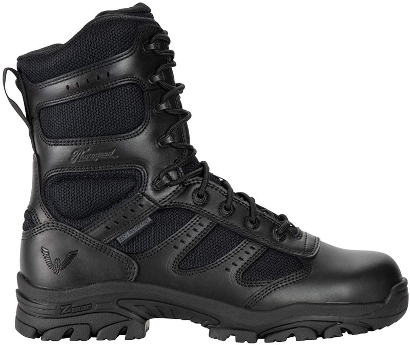 Thorogood Deuce 8” Waterproof Side-Zip Black Tactical Boots for Men and Women with Composite Safety Toe, Full-Grain Leather, and Slip-Resistant Outsole; BBP & Rated, Black - 12 M US - Image 5
