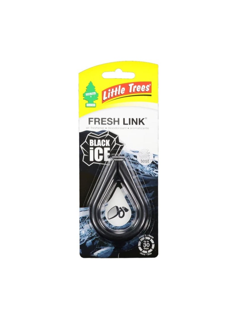Little Trees Fresh Link Car Air Freshener (Black Ice)