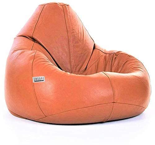 LEXAVI® - 5XL Large Premium Imported Soft Faux Leather Bean Bag with Footrest with Cushion, Extra Comfortable and Big Size to Other Bean Bags Without Beans (Cover Only) I Color- (XXXXXL-Gold) - Image 5
