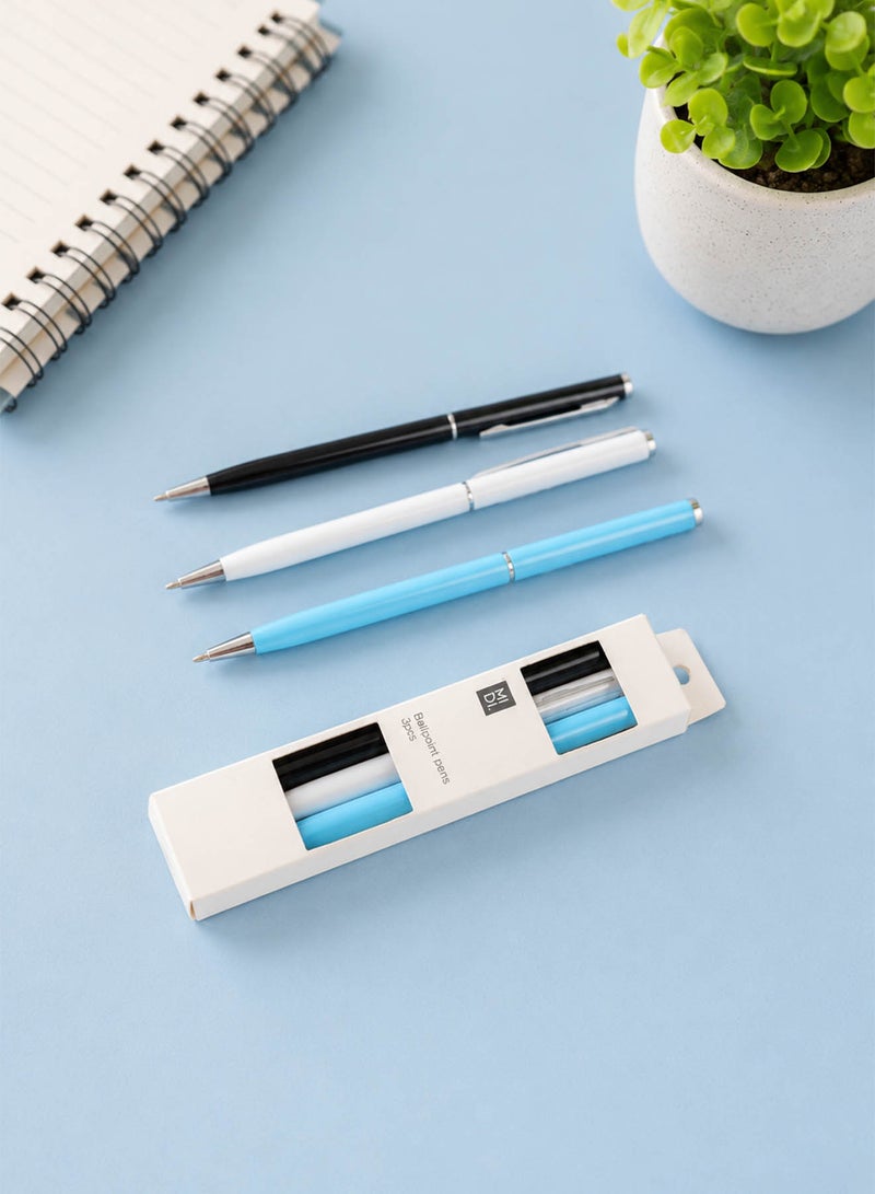Midi Ballpoint Pen Set - 3 Colors - Image 2
