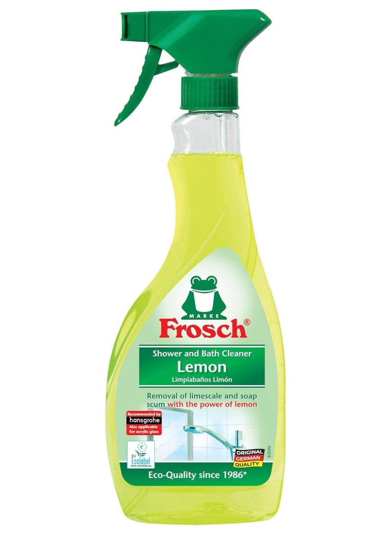Frosch Natural Lemon Shower & Bathroom Cleaner Spray Bottle, 500ml