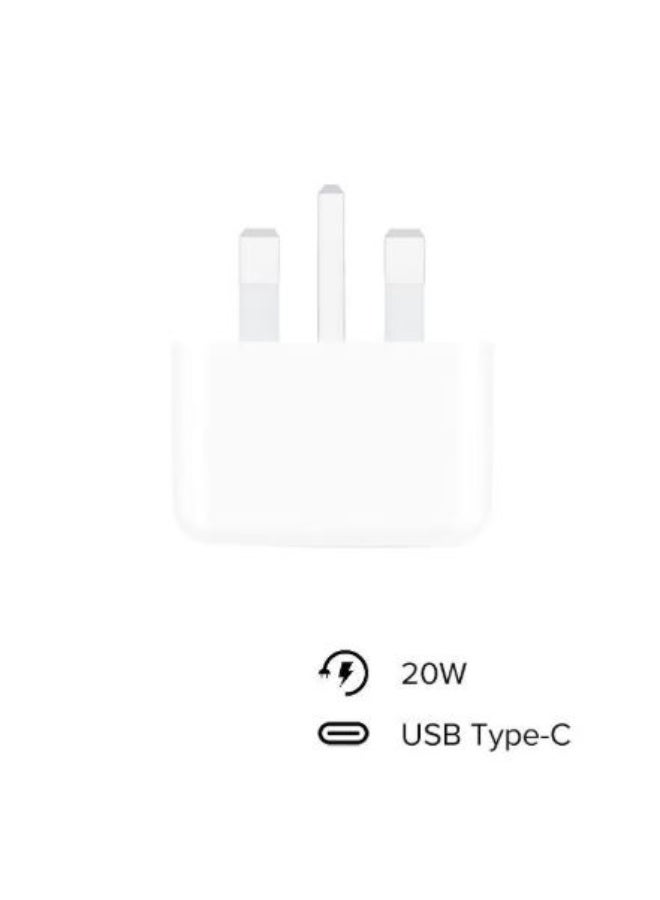 muhawil taqati/shahin USB-C thulathiu al'atraf biqudrat 20 wat - 'abyad - Image 4