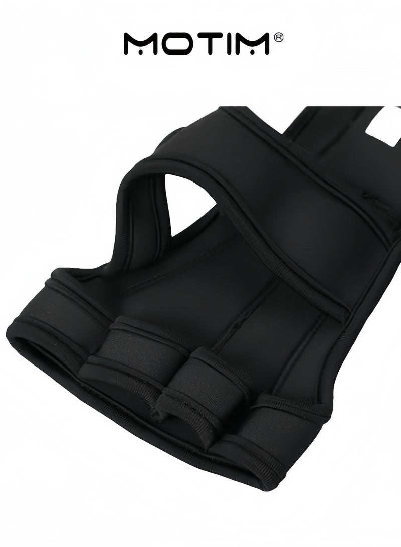 موتيم قفازات رياضية لرفع الأثقال مع دعامة للمعصم للياقة البدنية قفازات التدريب المتقاطع وقفازات رفع الأثقال - Image 2