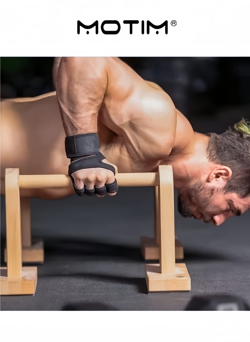 موتيم قفازات رياضية لرفع الأثقال مع دعامة للمعصم للياقة البدنية قفازات التدريب المتقاطع وقفازات رفع الأثقال - Image 4