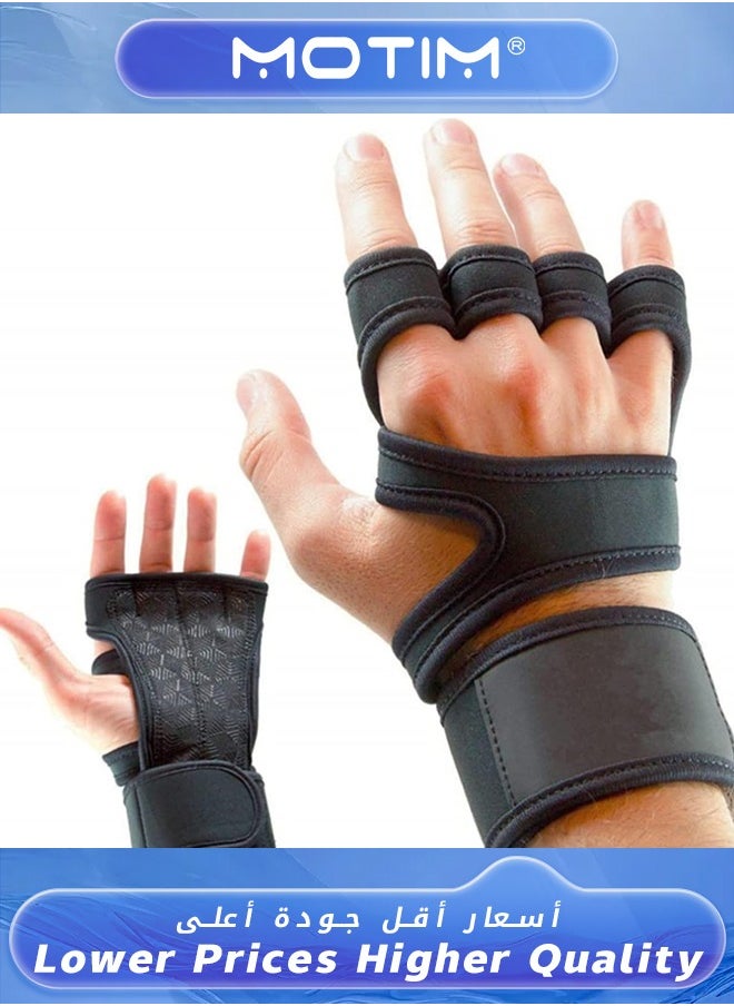 Motim Sports Gloves Weight Lifting Gloves with Wrist Support for Fitness Gym Cross Training Gloves & Power lifting Gloves  - Image 1