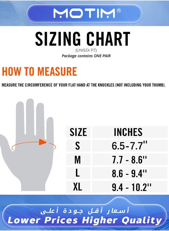 Motim Sports Gloves Weight Lifting Gloves with Wrist Support for Fitness Gym Cross Training Gloves & Power lifting Gloves  - Image 3