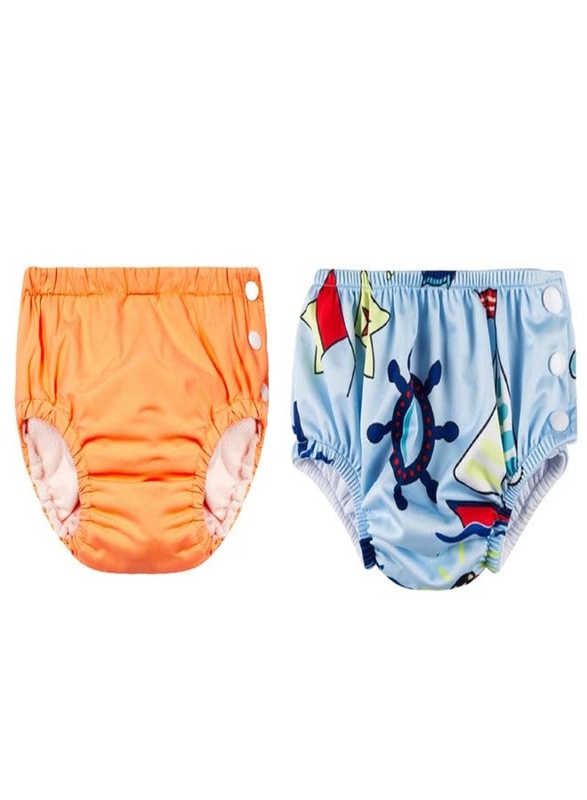 Crawl'in Reusable Swim Diaper Pants | Unisex Baby Swimwear | Adjustable & Leak-Proof | 0–36 Months | Color 47 - Image 1