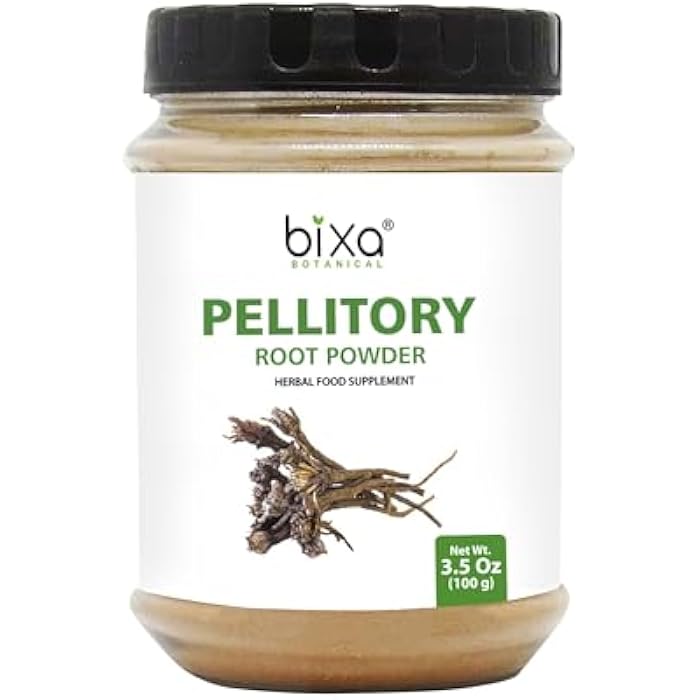 bixa BOTANICAL Pellitory Root Powder | Anacyclus Pyrethrum/Akarkara | Ayurvedic Herbal Supplement | Gluten Free, Non-GMO, Steam Treated, Vegan, 100% Pure (3.5 Ounce (Pack of 1), Pellitory Root Powder) - Image 1