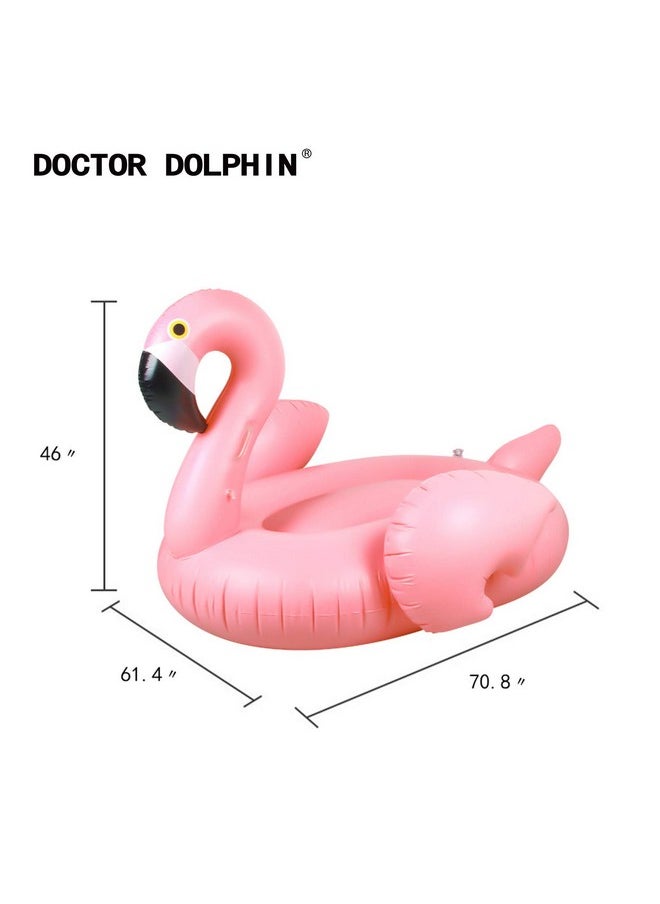 doctor dolphin Pool Floats For Adultsfloaties For The Pool With Comfortable Handles Inflatable Giant Swan Pool Lounge…  - Image 3