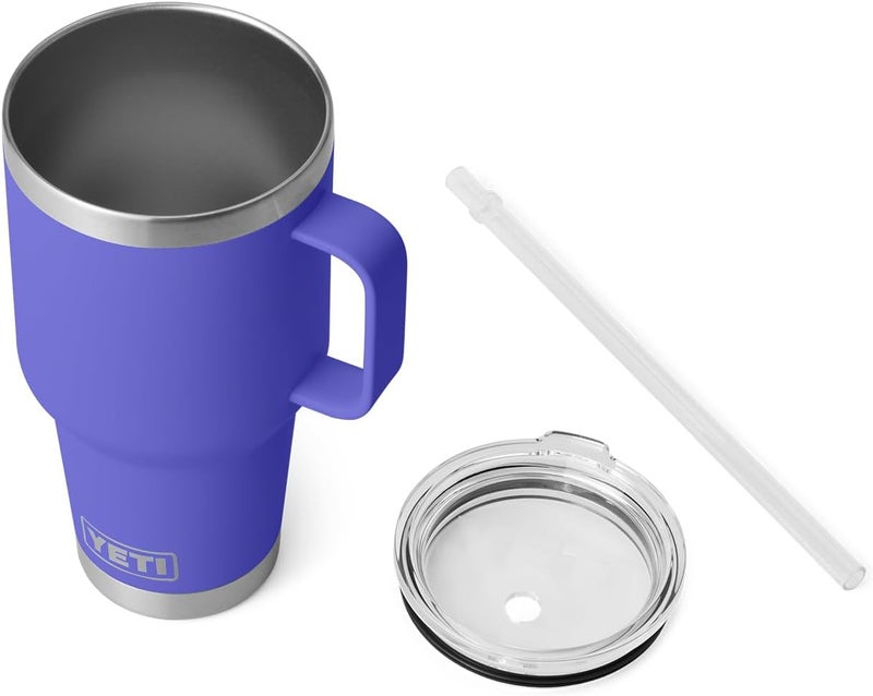 YETI Rambler 35 oz Straw Mug, Vacuum Insulated, Stainless Steel, Ultramarine Violet - Image 4
