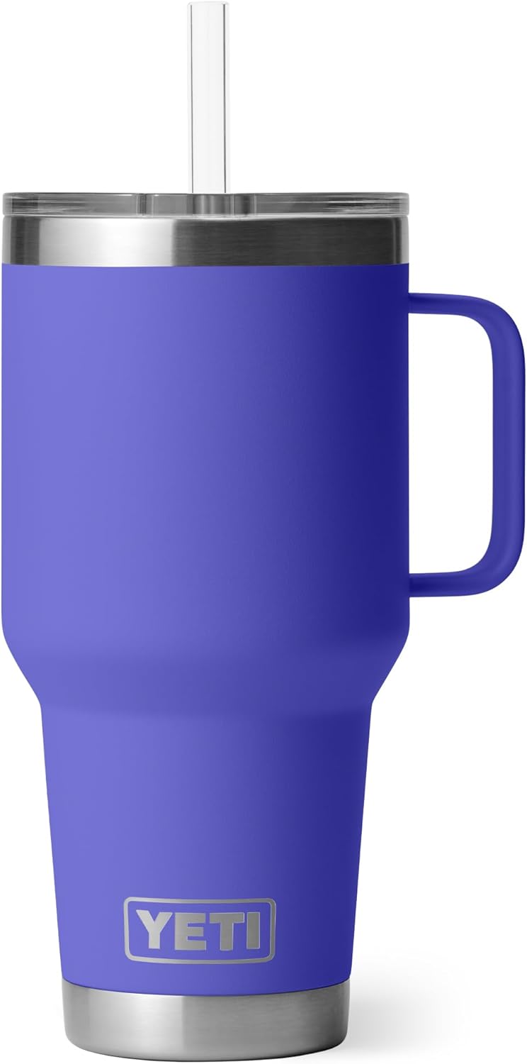 YETI Rambler 35 oz Straw Mug, Vacuum Insulated, Stainless Steel, Ultramarine Violet - Image 1
