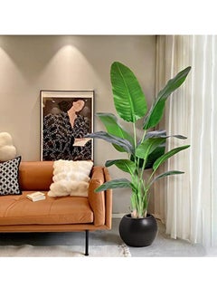 Generic Artificial Bird of Paradise Plant,Faux Palm Tree with Real Touch Leaves and Adjustable Branches,Fake Plants for Home Office Indoor Outdoor Decor (180cm)  - Image 5