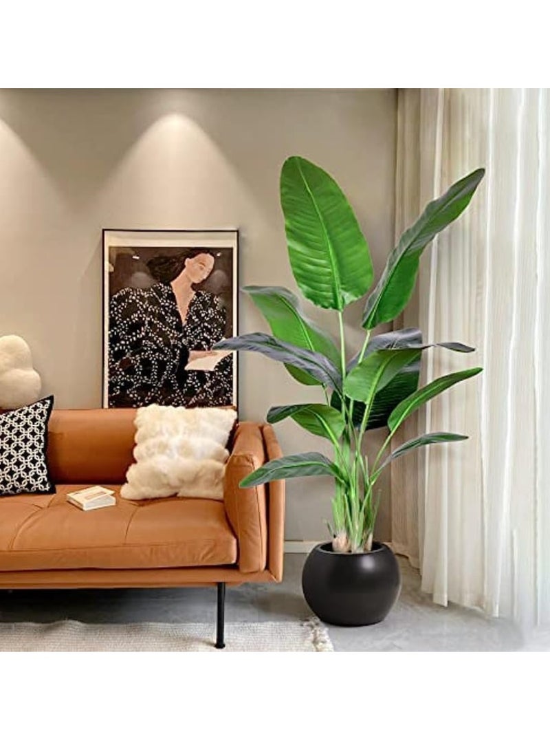 Generic Artificial Bird of Paradise Plant,Faux Palm Tree with Real Touch Leaves and Adjustable Branches,Fake Plants for Home Office Indoor Outdoor Decor (180cm)  - Image 5